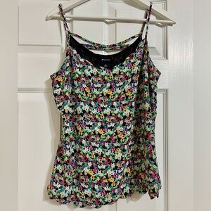 I Heart Ronson Multicolor Floral Satin Cami Top